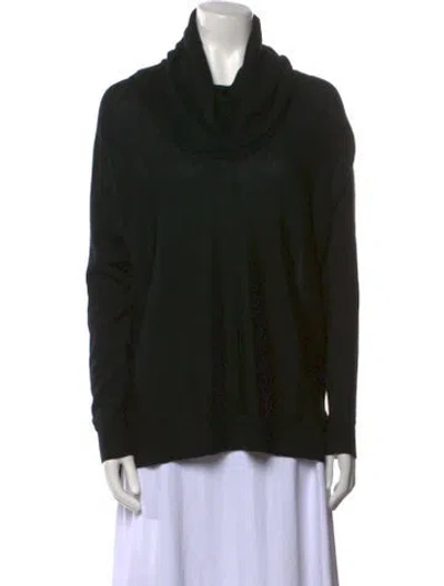 Pre-owned Vince Wool Cowl Neck Sweater In Black