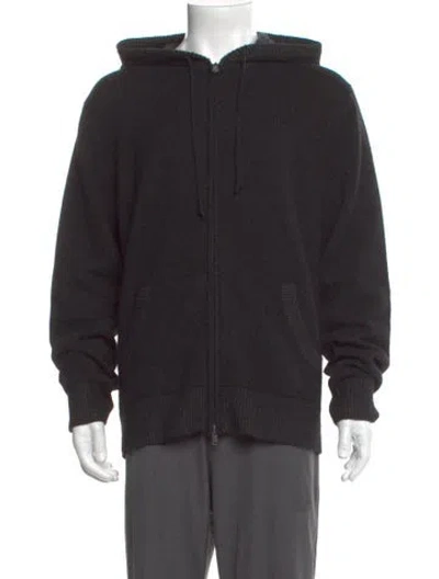 Pre-owned Vince Wool Crew Neck Hoodie In Blue