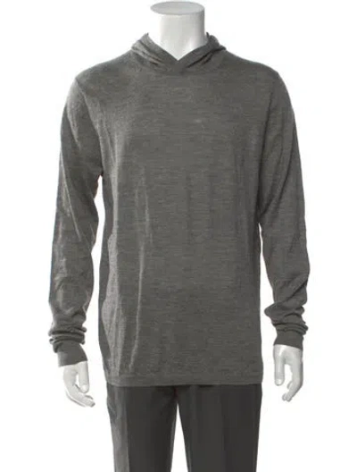 Pre-owned Vince Wool Crew Neck Hoodie In Grey