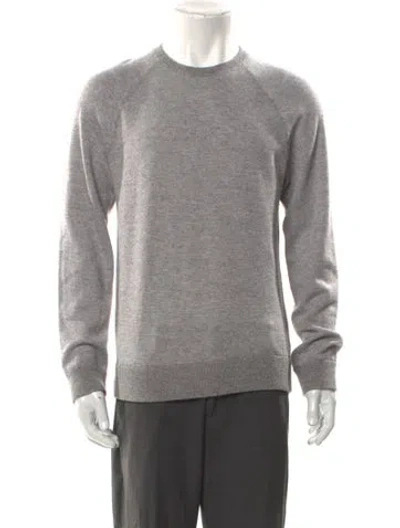 Pre-owned Vince Wool Crew Neck Pullover In Gray