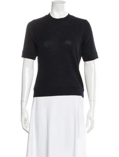 Pre-owned Vince Wool Crew Neck Sweater In Black