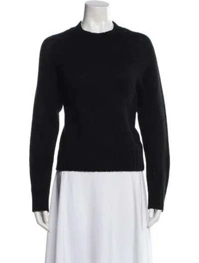 Pre-owned Vince Wool Crew Neck Sweater In Black