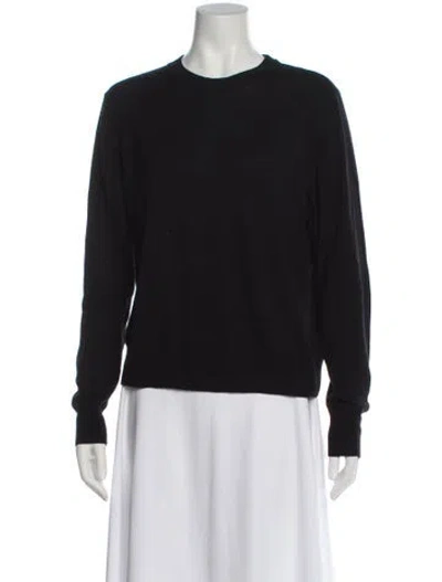 Pre-owned Vince Wool Crew Neck Sweater In Black