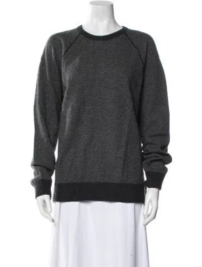 Pre-owned Vince Wool Crew Neck Sweater In Black