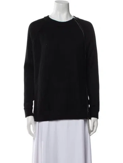 Pre-owned Vince Wool Crew Neck Sweater In Black