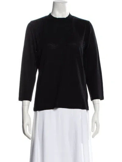 Pre-owned Vince Wool Crew Neck Sweater In Black