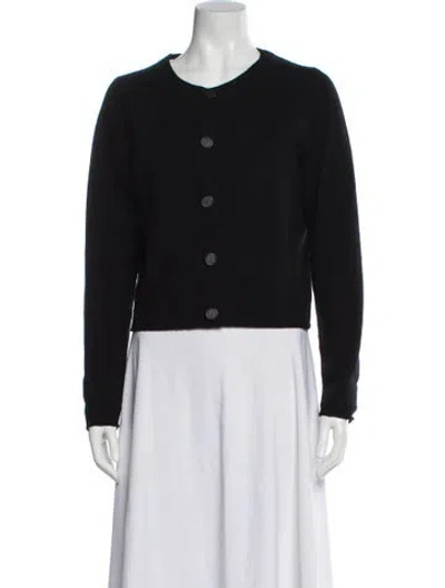 Pre-owned Vince Wool Crew Neck Sweater In Black