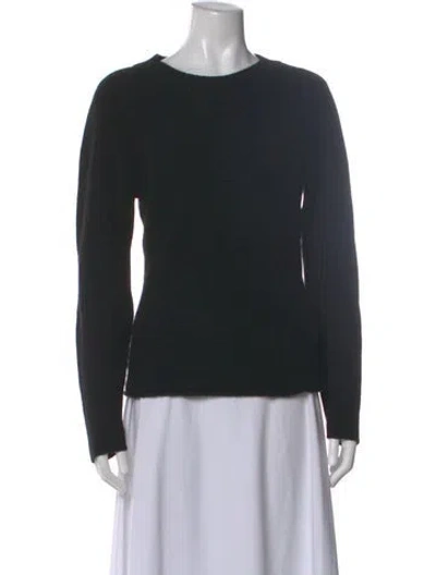 Pre-owned Vince Wool Crew Neck Sweater In Black