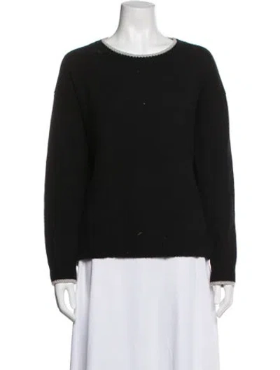 Pre-owned Vince Wool Crew Neck Sweater In Black