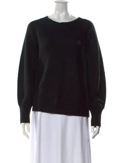Pre-owned Vince Wool Crew Neck Sweater In Black