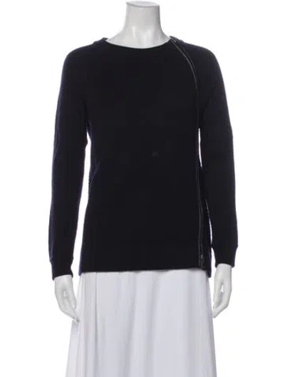 Pre-owned Vince Wool Crew Neck Sweater In Blue