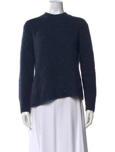 Pre-owned Vince Wool Crew Neck Sweater In Blue