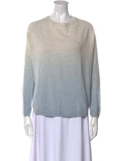 Pre-owned Vince Wool Crew Neck Sweater In Blue
