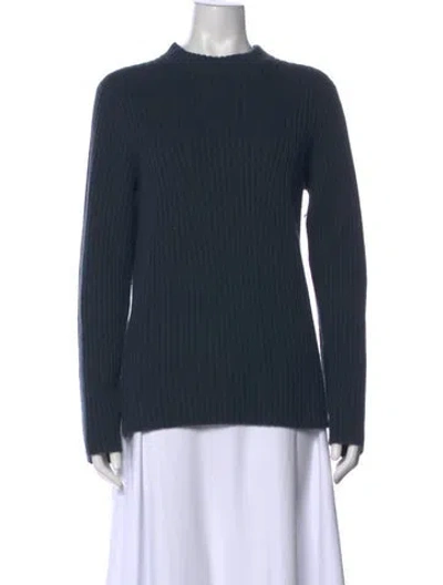 Pre-owned Vince Wool Crew Neck Sweater In Blue