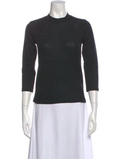 Pre-owned Vince Wool Crew Neck Sweater In Blue