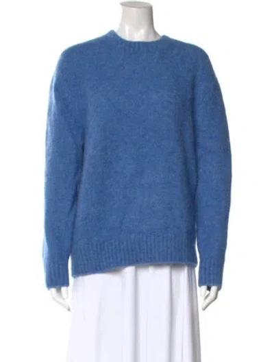 Pre-owned Vince Wool Crew Neck Sweater In Blue