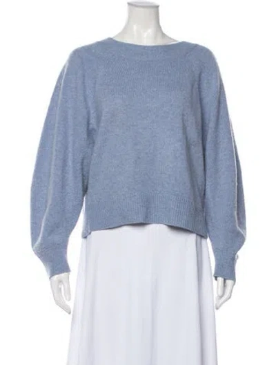 Pre-owned Vince Wool Crew Neck Sweater In Blue