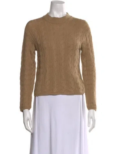 Pre-owned Vince Wool Crew Neck Sweater In Brown