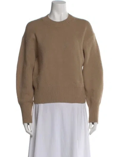 Pre-owned Vince Wool Crew Neck Sweater In Brown