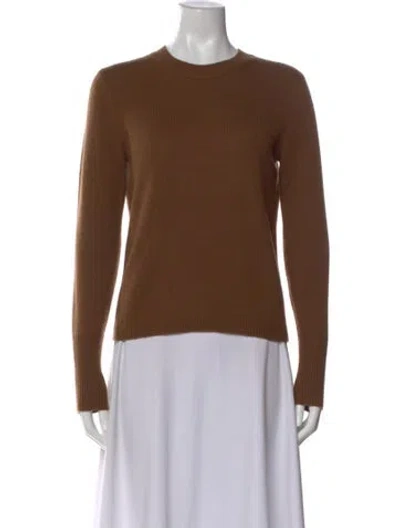 Pre-owned Vince Wool Crew Neck Sweater In Brown