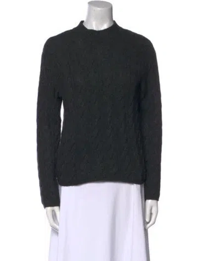 Pre-owned Vince Wool Crew Neck Sweater In Gray