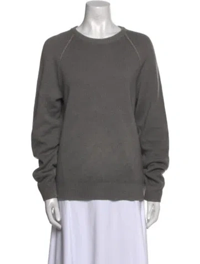 Pre-owned Vince Wool Crew Neck Sweater In Gray