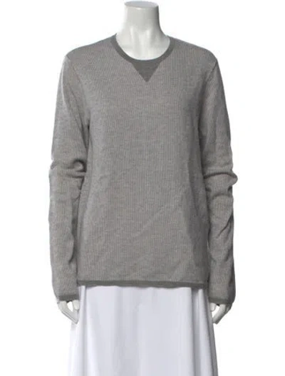 Pre-owned Vince Wool Crew Neck Sweater In Gray