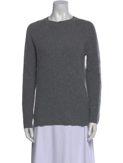 Pre-owned Vince Wool Crew Neck Sweater In Gray