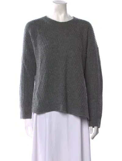 Pre-owned Vince Wool Crew Neck Sweater In Gray
