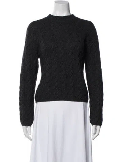 Pre-owned Vince Wool Crew Neck Sweater In Gray