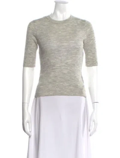 Pre-owned Vince Wool Crew Neck Sweater In Gray
