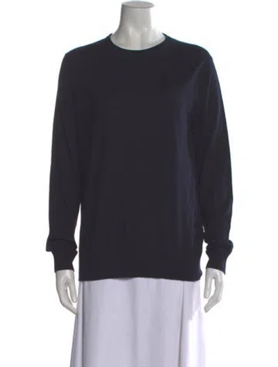 Pre-owned Vince Wool Crew Neck Sweater In Gray