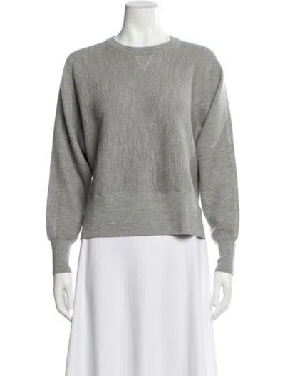 Pre-owned Vince Wool Crew Neck Sweater In Gray