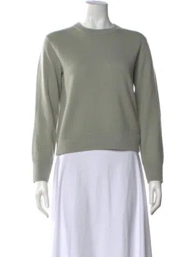 Pre-owned Vince Wool Crew Neck Sweater In Green