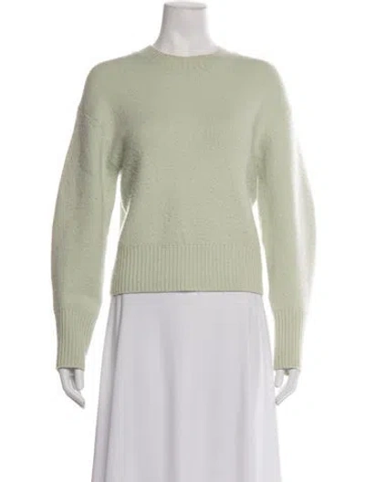 Pre-owned Vince Wool Crew Neck Sweater In Green