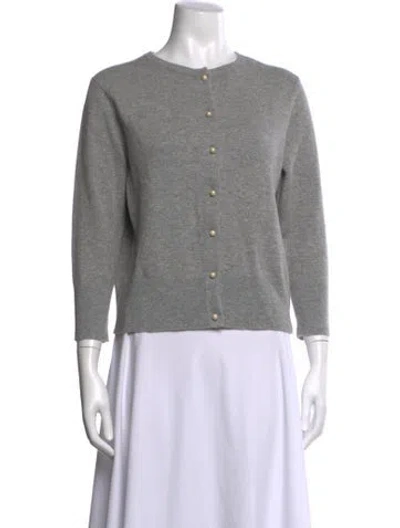 Pre-owned Vince Wool Crew Neck Sweater In Grey