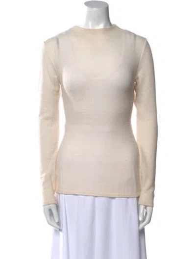 Pre-owned Vince Wool Crew Neck Sweater In Neutral