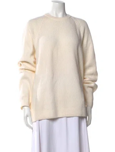Pre-owned Vince Wool Crew Neck Sweater In Neutral