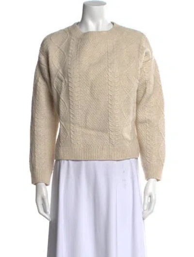 Pre-owned Vince Wool Crew Neck Sweater In Neutral