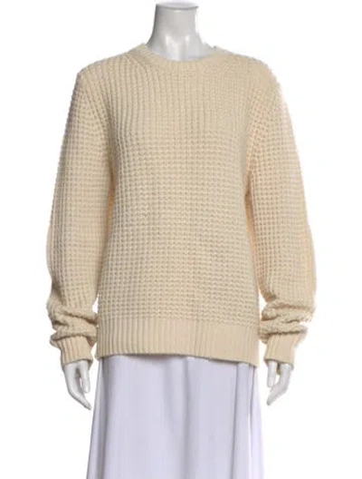 Pre-owned Vince Wool Crew Neck Sweater In Neutral