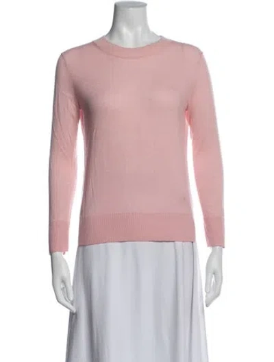 Pre-owned Vince Wool Crew Neck Sweater In Pink