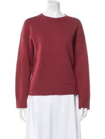 Pre-owned Vince Wool Crew Neck Sweater In Red