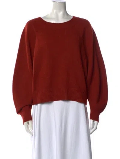Pre-owned Vince Wool Crew Neck Sweater In Red
