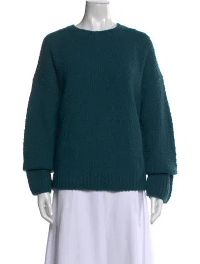 Pre-owned Vince Wool Crew Neck Sweater W/ Tags In Blue