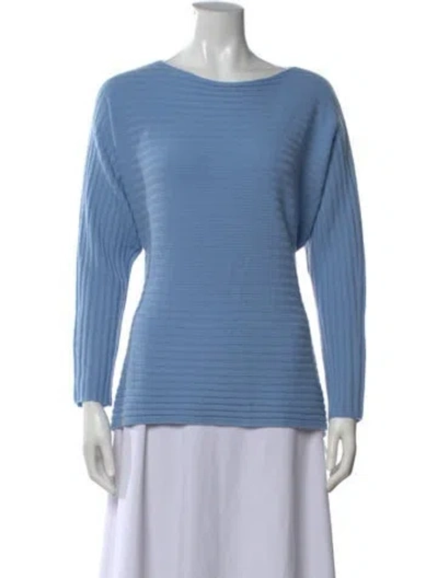 Pre-owned Vince Wool Crew Neck Sweater W/ Tags In Blue