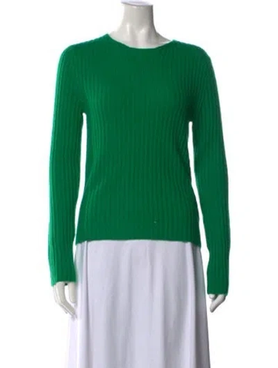 Pre-owned Vince Wool Crew Neck Sweater W/ Tags In Green