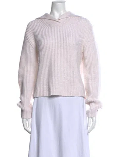 Pre-owned Vince Wool Crew Neck Sweater In White