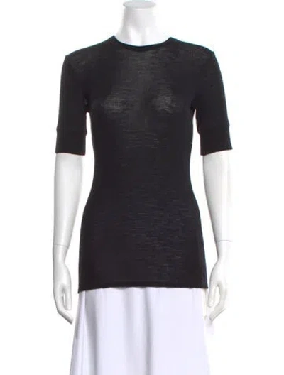 Pre-owned Vince Wool Crew Neck T-shirt In Black