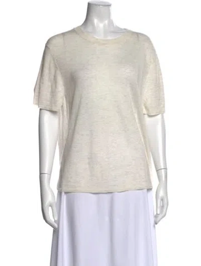 Pre-owned Vince Wool Crew Neck T-shirt W/ Tags In Neutral