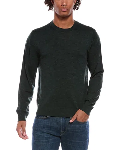 Vince Wool Crewneck Sweater In Green